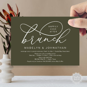Invitación Feliz desde el almuerzo, Boda Elopement