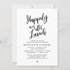 Invitación Feliz desde el almuerzo, Boda Elopement