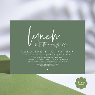 Invitación Feliz Desde El Almuerzo Con Los Recién Matados