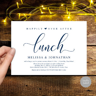 Invitación Feliz desde el almuerzo, fiesta Boda Elopement