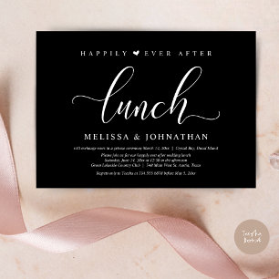 Invitación Feliz desde el almuerzo, fiesta Boda Elopement
