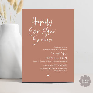 Invitación Feliz Desde El Brunch Hasta La Mañana Después De