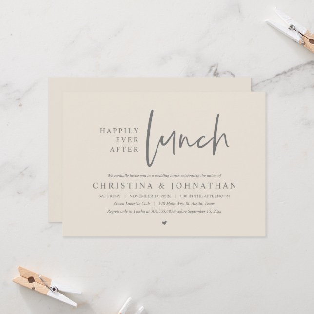 Invitación Feliz desde la celebración de la fiesta de la boda (Anverso/Reverso In Situ)