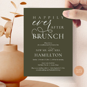 Invitación Feliz desde la celebración del Boda Brunch Post