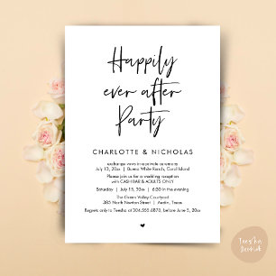 Invitación Feliz desde la cena de la fiesta de la boda de la