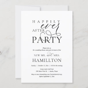 Invitación Feliz desde la cena y Fiesta post Boda