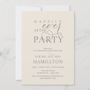 Invitación Feliz desde la cena y Fiesta post Boda