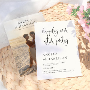 Invitación Feliz desde la recepción de la boda de Fiesta