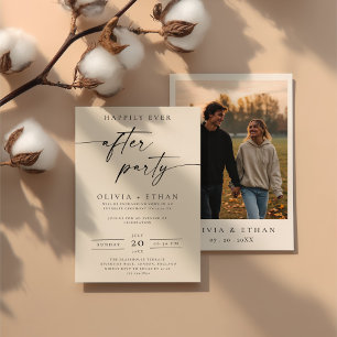 Invitación Feliz desde la recepción de la boda de Fiesta