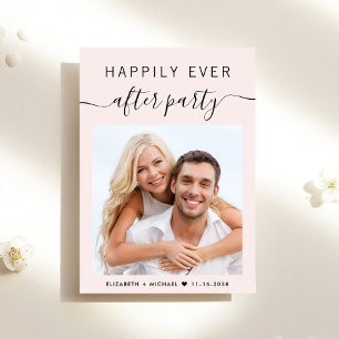 Invitación Feliz desde la recepción de la boda de Fiesta