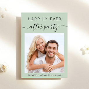 Invitación Feliz desde la recepción de la boda de Fiesta