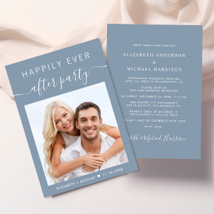 Invitación Feliz desde la recepción de la boda de Fiesta