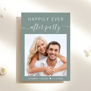 Invitación Feliz desde la recepción de la boda de Fiesta