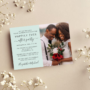 Invitación Feliz desde la recepción de la boda de la Casa de 