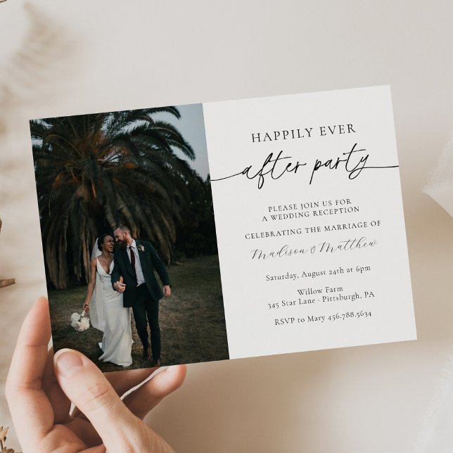 Invitación Feliz desde la recepción de la boda Fiesta (Subido por el creador)