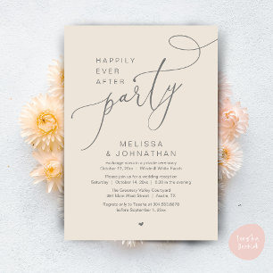 Invitación Feliz día a día después de la recepción del Fiesta
