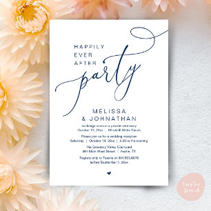 Invitación Feliz día a día después de la recepción del Fiesta