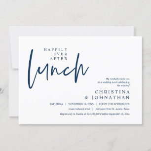 Invitación Feliz día a día después del almuerzo fiesta de la 