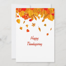 Invitación Feliz Día de Acción de Gracias