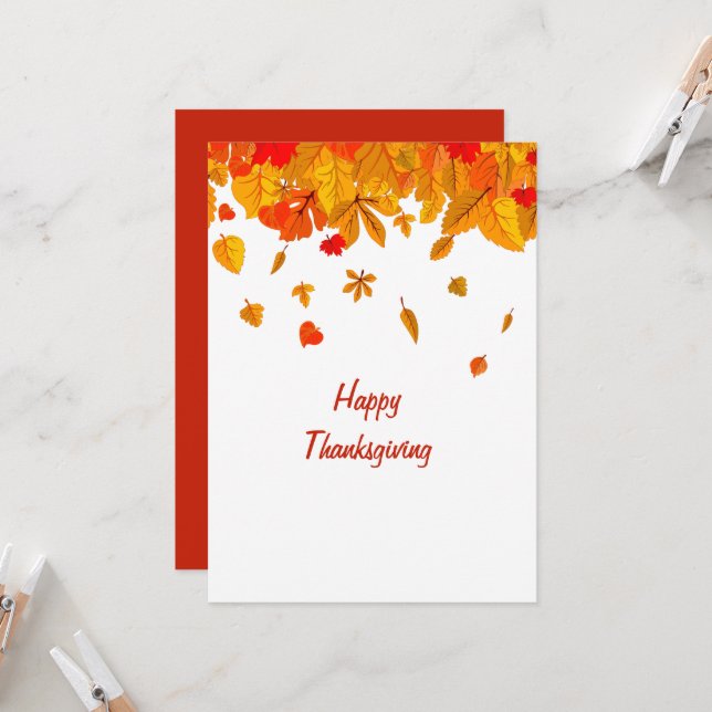 Invitación Feliz Día de Acción de Gracias (Anverso/Reverso In Situ)