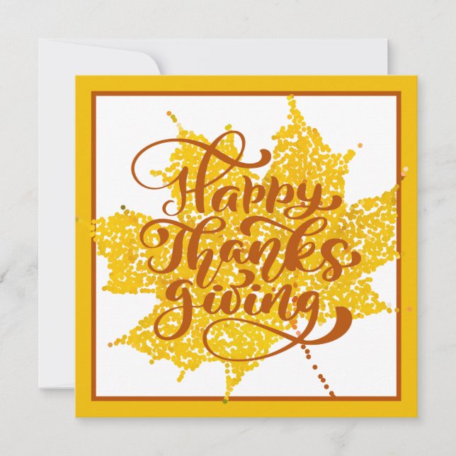 Invitación Feliz Día de Acción de Gracias | Añadir su foto y  (Anverso)