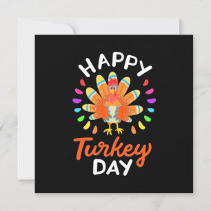 Invitación Feliz Día de Acción de Gracias Feliz Día de Turquí