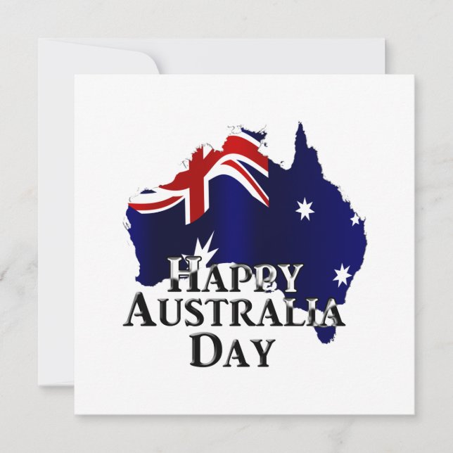 Invitación Feliz Día de Australia (Anverso)