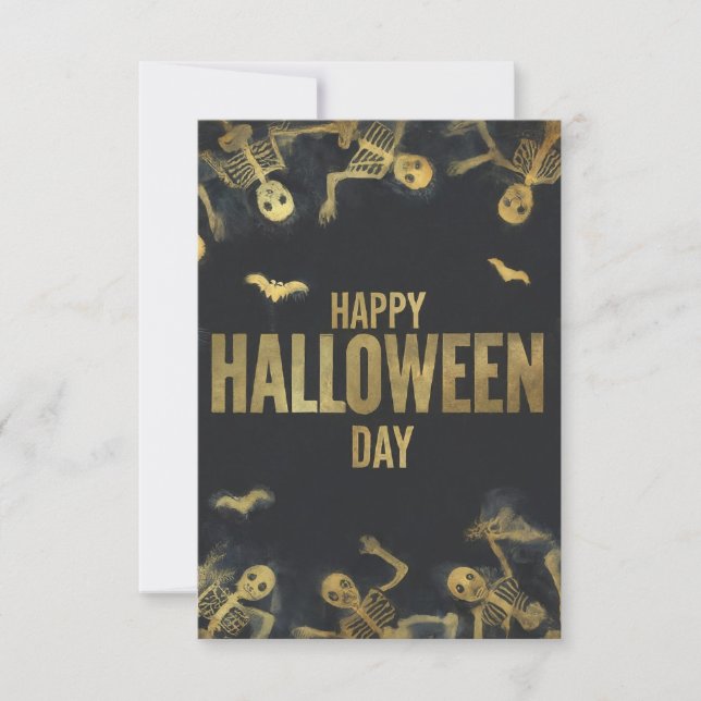 Invitación Feliz Día de Halloween (Anverso)