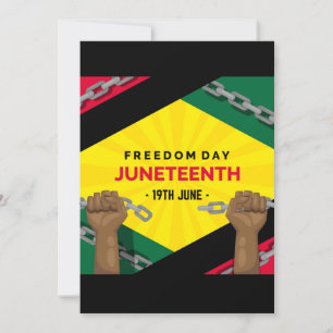 Invitación feliz día de la libertad del 10 de junio