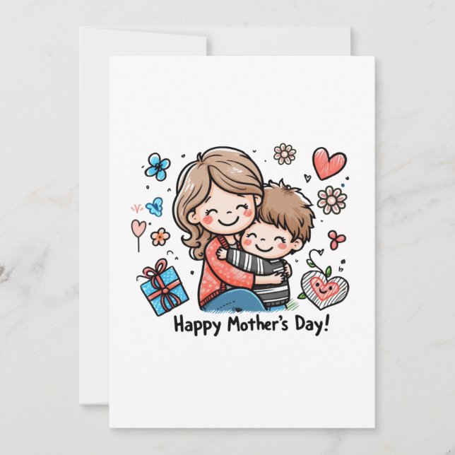 Invitación Feliz Día de la Madre (Anverso)