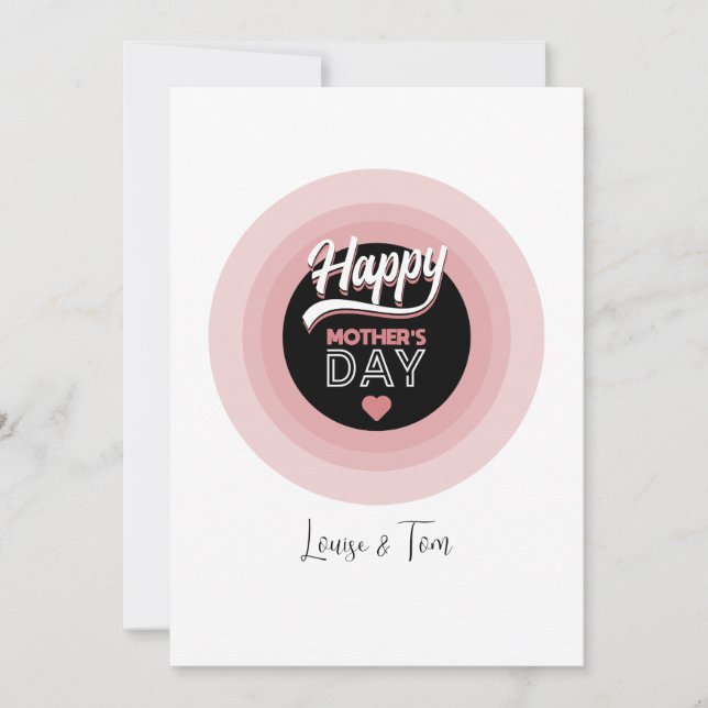 Invitación Feliz día de la madre (Anverso)