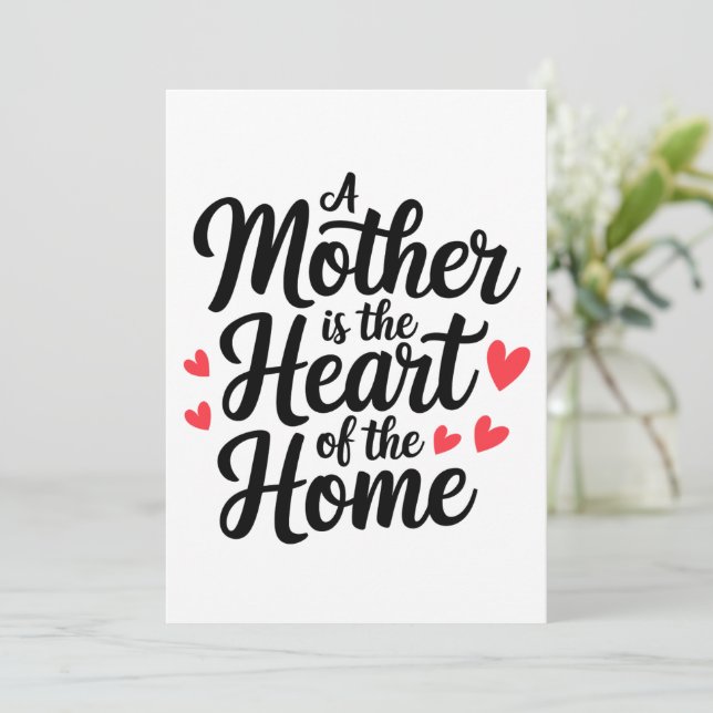 Invitación Feliz Día de la Madre (Anverso de pie)