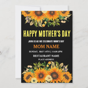INVITACIÓN FELIZ DÍA DE LA MADRE CELEBRACIÓN DE MAMÁ