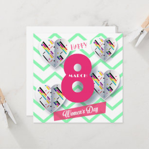 Invitación ¡Feliz día de la mujer! 8.º feriado internacional