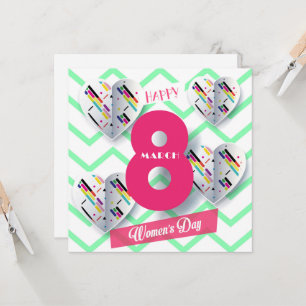 Invitación ¡Feliz día de la mujer! 8 de marzo Fiesta Internac