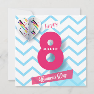 Invitación ¡Feliz día de la mujer! 8 de marzo Fiesta Internac