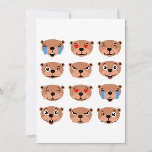 Invitación feliz día de las marmotas emoji lindo kawaii