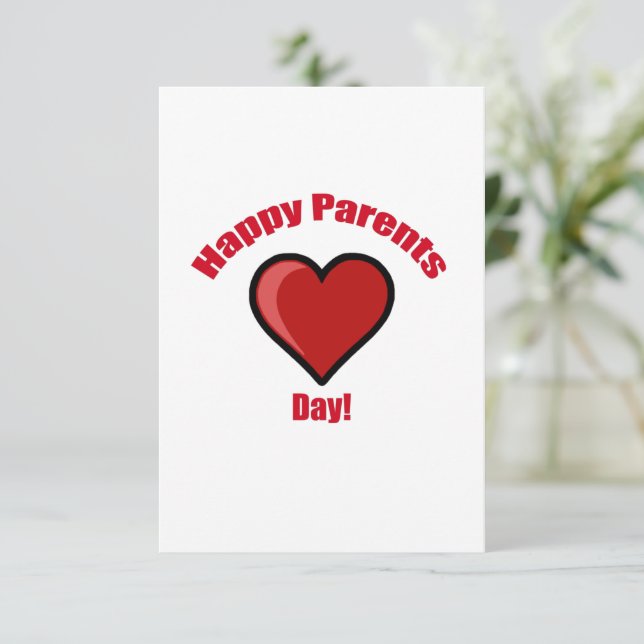 Invitación ¡Feliz Día de los Padres! (Anverso de pie)