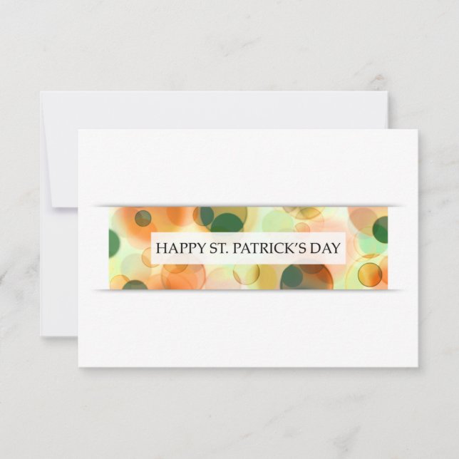 Invitación feliz día de los patricks (bokeh) (Anverso)