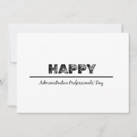 Feliz día de los profesionales administrativos