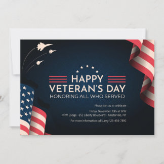 Invitación feliz Día de los Veteranos
