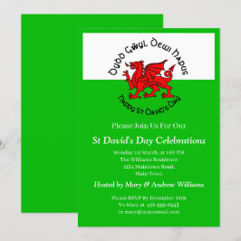Invitación Feliz Día de San David al Estilo Celta