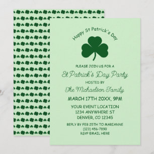 Invitación Feliz Día de San Patricio