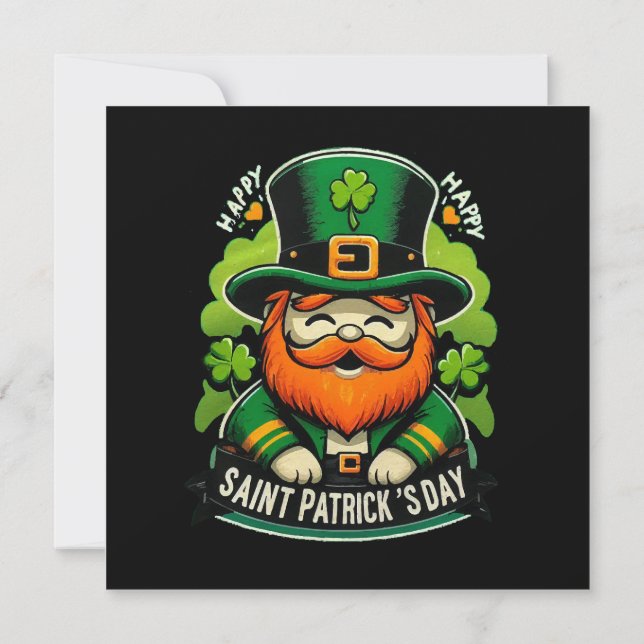 Invitación Feliz día de San Patricio (Reverso)