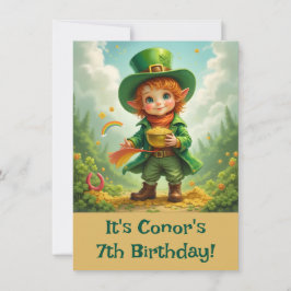 Invitación Feliz Día de San Patricio para Niño Duende