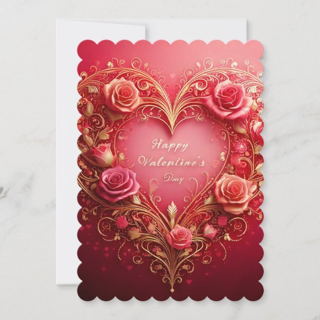 Invitación Feliz Día de San Valentín (Anverso)