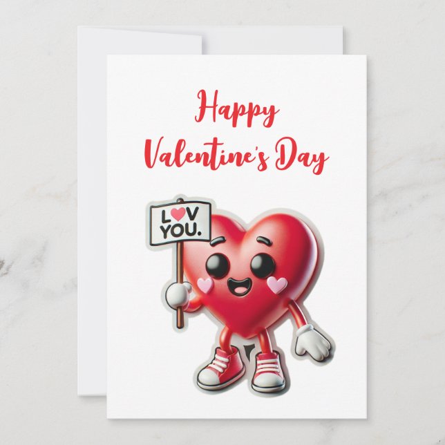 Invitación Feliz Día de San Valentín (Anverso)