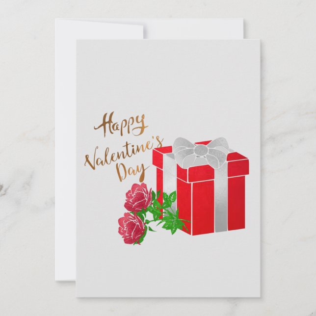 Invitación Feliz Día de San Valentín (Anverso)