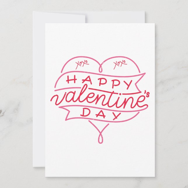 Invitación Feliz Día de San Valentín (Anverso)