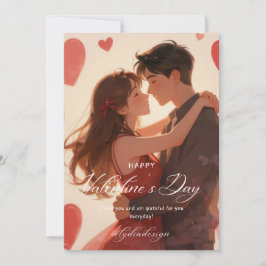 Invitación Feliz día de San Valentín Arte de pared romántico 